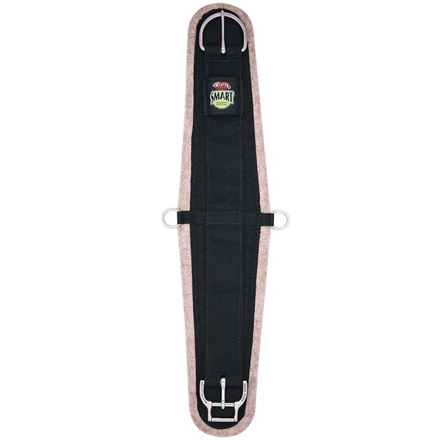 26WL 32″ Weaver 1/2″ Wool Blend Felt Lined Horse Roper Smart Cinch Girth Black