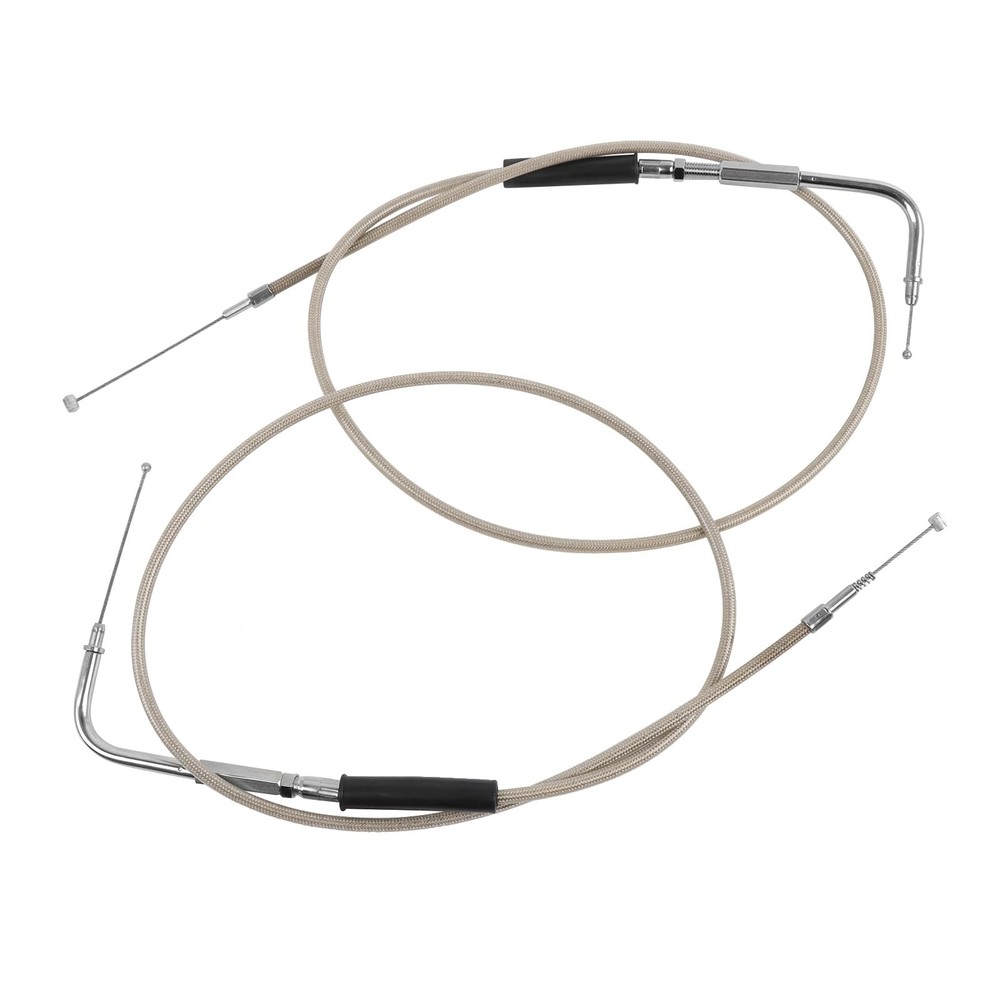 43″ Throttle Idle Cable Stainless Steel Braided Throttle Cable Wire Kit with …