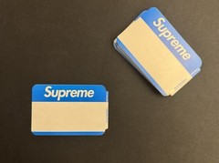 Supreme Blue Name Tag Sticker 100% AUTHENTIC One Sticker