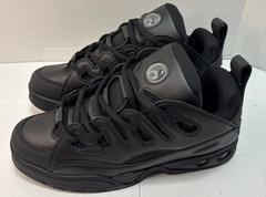 Osiris D3 E Mens 14 Black Skate Shoes New Triple Black Retro Chunky Sneaker Y2K