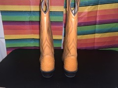 Ostrich Western Style Boots Men’s 8.5D Hand Crafted In India