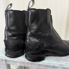 Ariat Heritage IV Paddock Boots Womens 6.5B Black Leather Front Zip Equestrian