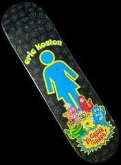 RARE SIGNED Eric Koston Yo Gabba Gabba! Girl Skateboard Deck Cartoon AUTOGRAPHED