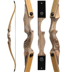 US 60» Takedown Hunting Bow 20-60lbs Recurve Bow Wooden Adult Archery Target RH