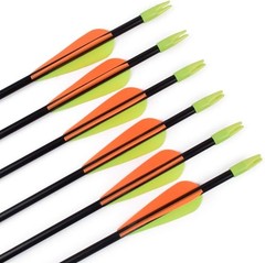 Archery Youth 24 26 28 Inch Fiberglass Archery Targeting Arrows for Youth Pra…