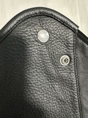 Dover Saddlery Black Leather Half Chaps with Side Zipper and Foot Strap Pair XS
