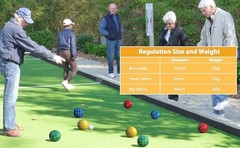 Bocce Ball Set, 107mm Regulation, 920g, Multi-Color, Tournament Use