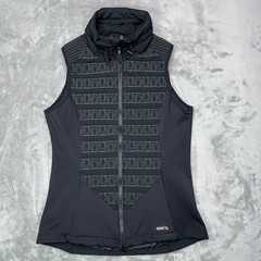 KERRITS Riding Vest Women’s Small Black Puffer Horse Equestrian Performance Zip