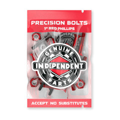 Independent Skateboard Hardware 1″ Phillips Red/Black Mounting Bolts with Tool