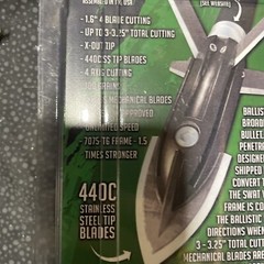 Swat Broadheads 4Blade Series Ballistic Broadhead 100 Grain Convert To 125 Grain