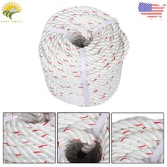 5/8in×120ft Double Braid Polyester Rope 1790lbs Breaking Strength Strong Pulling