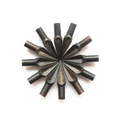 12pcs DIY 220gr Tradition Hunting Bamboo Wooden Arrow Tips Broadheads Bore 3/10″
