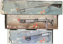M56 Series Airsoft Double Eagle Tri-Shot Tactical Shotgun