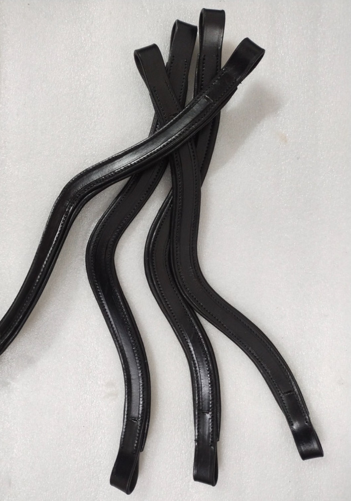 Lot of 15 x 1 Leather Empty Channel Horse Browband All Sizes/Shapes 6, 8, 10 MM