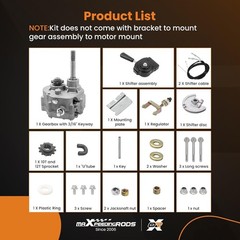 Lightweight Forward Reverse Gearbox Kit for 30 Series Go Karts, Easy to Install