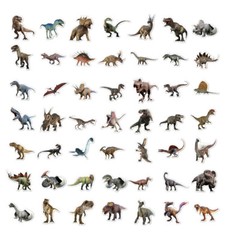 100 Dinosaur Stickers For Water Bottle Laptop Luggage Helmet Kids Notebook Gift