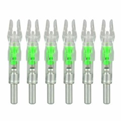 6PCS Led Lighted Nocks for Arrows with .244″/6.2mm Inside Diameter for Hunting