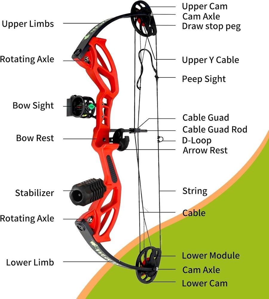 Compound Bow Archery Sets for Youth & Kids,Beginners, Right Hand Compound Bows