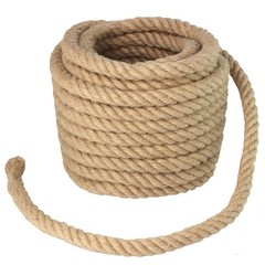 Manila Rope 3/4 Inch x 50 Feet, Twisted Thick Rope for Landscaping, Crafts, S…