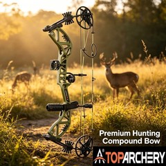 Archery Compound Bow 30-70lb RH Let off 75% & Carbon Arrows Set Hunting Shooting