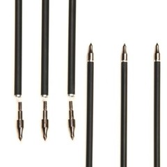 12Pack Carbon Arrows 32″ Spine500 with Removable Tips for Compound & Recurve Bow