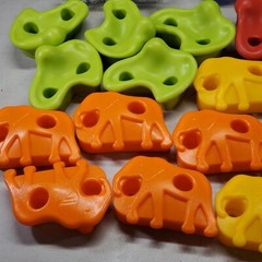 Jungle Gym Senkuntech Kids Multicolor 22 Animals Handles Wall Rock Climbing Hold