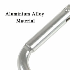 50/100 Pack Aluminum Carabiner Key Hook Keychain Buckle D Shape Spring Clip Snap