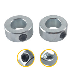 5/8″ Bore Solid Steel Zinc Plated Shaft Collars Set Screw Style (2PCS) NEW