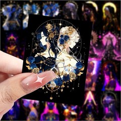 30Pcs Random Aesthetic Vintage Gothic Dark Romance Astrology Stickers Decals