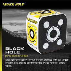 Black Hole 4-Sided Target 18″ 22″ Stops Field Points & Broadheads up to 300FPS,