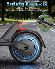 2026 Adults Electric Scooter 25km/h Foldable Scooter &App Shock Absorption 7.5AH