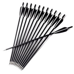 12Pcs 20″ Archery Carbon Crossbow Bolts Half Moon Nock OD 8.8mm Arrows Hunting