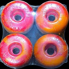 Vintage Spitfire Hell Hounds 63mm Multi Color Skateboard Wheels Made In The USA