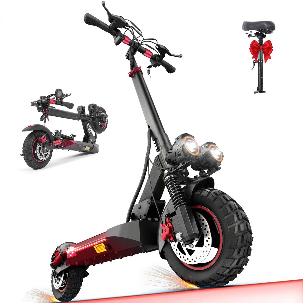 FREEBOY J01 Electric Scooter with Seat 800W 48V15AH 28MPH 10» Folding E-Scooter