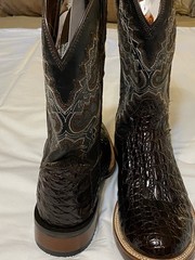 Dan Post DP2802 Men’s Size 9 D Chocolate Caiman Exotic Western Equestrian Boots