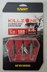 NAP Killzone Slingblade Crossbow 1-7/8″ C.D. 125 Grains Broadheads 3-Pack 60-002