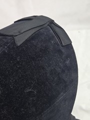 Vintage Equestrian Riding Helmet Hunt Cap Black Velvet English Horse Hat 70s 80s
