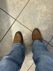 Brothers/Sons Brown Suede Western Cowboy Boots Men’s US 8.5D