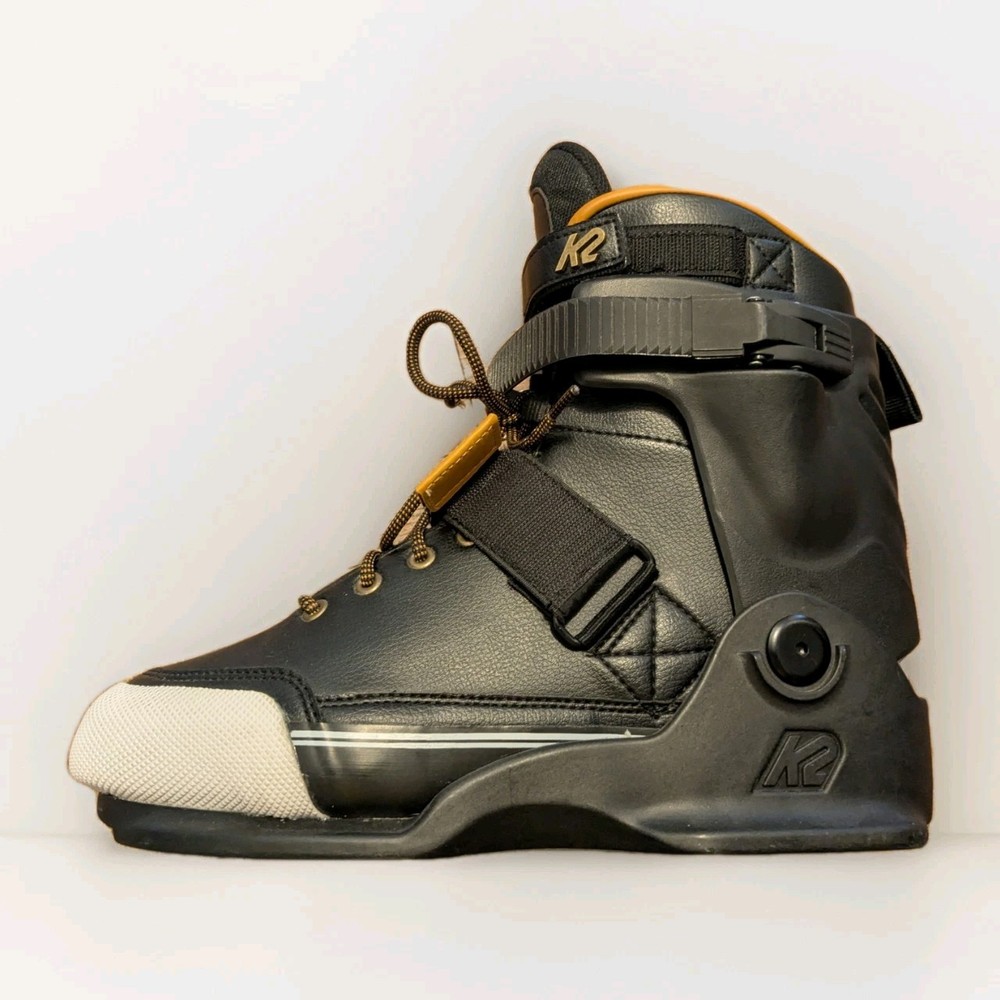 K2 Unnatural Skate Sz Us 11.5 Black Brown Leather Aggressive Inline Roller Blade