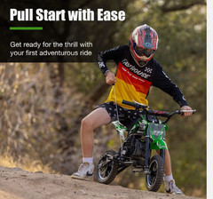 FRP DB001 50CC 2 Stroke Mini Dirt Bike, Up to 20Mph, Brand New – open box.