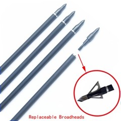 Carbon Arrow 28/30/31 Inches Length Spine 500 with Replaceable Arrowhead