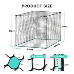 Round Bale Hay Net for Horses Slow Feed 5×5 Ft with Gloves and Repair Tool