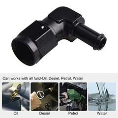 6AN Female to 5/16″ Barb 90 Degree Swivel Fitting 90 Degree AN6 5/16 2PCS
