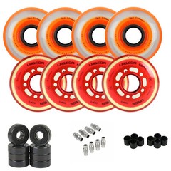Labeda Roller Hockey Wheel Premium Youth Hilo Combo 68mm 72mm with Bearings Uni