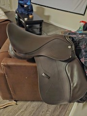 Close Contact, English Saddle, Dark Brown, 16.5, hardly used