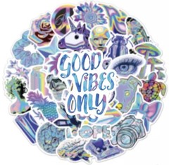 Mixed VSCO Holographic Cartoon Stickers Luggage Skateboard DIY Cute Graffiti