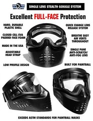 Maddog JT Stealth Semi-Automatic Protective CO2 Paintball Gun Starter Package