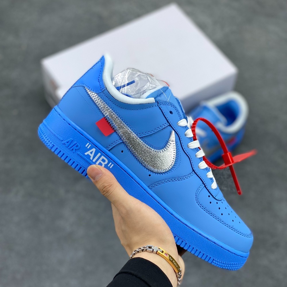 CI1173-400 Off White x Nk A Force 1 Low ’07 MCA University Blue