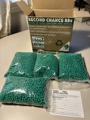 Soft Air CyberGun 10,000 Second Chance Recycled 0.12g 6mm Earth Green BBS Rounds