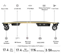 Askate A1 Electric Skateboard Remote Long Range Up To 17 Miles 8 Ply Canadian